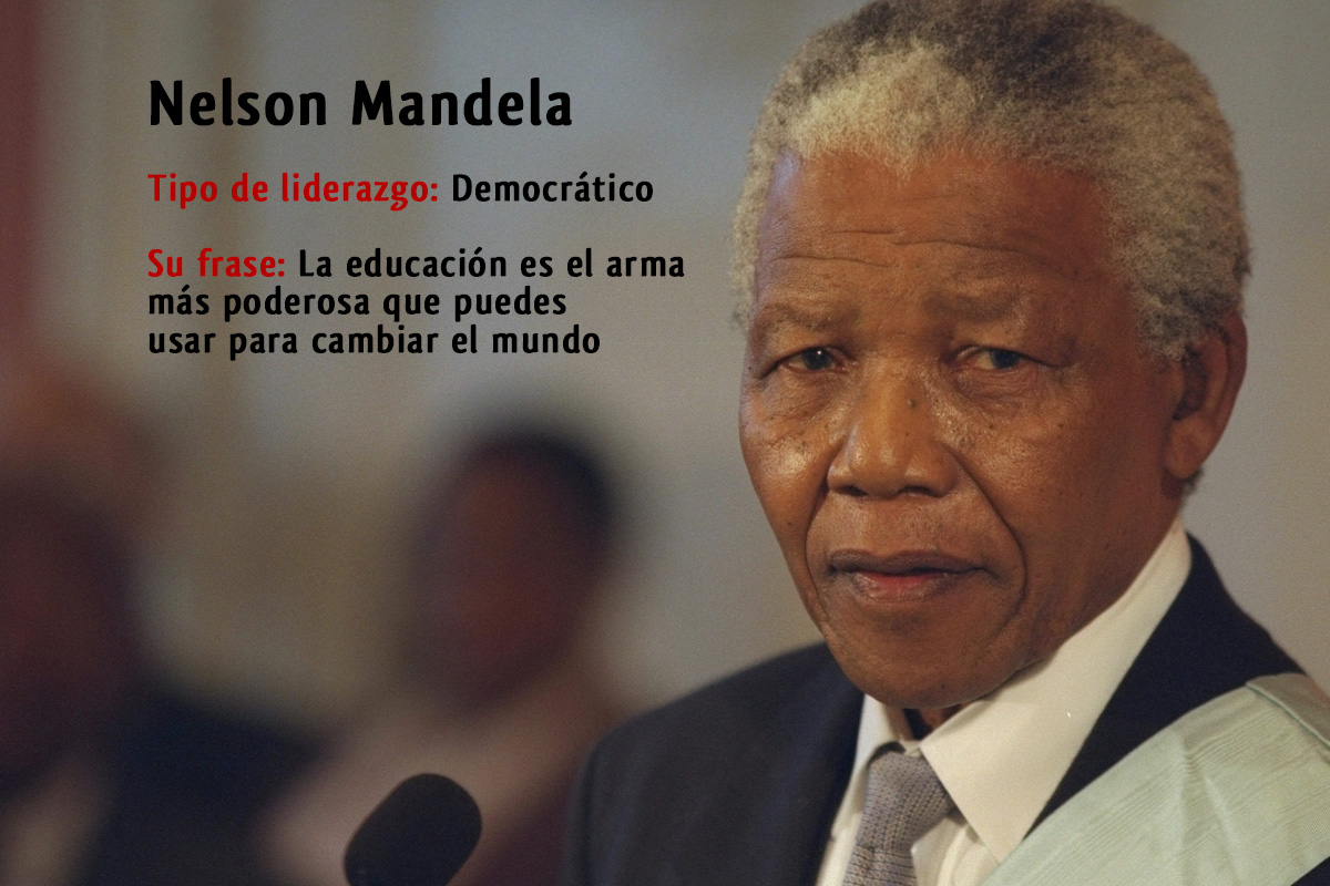 Tipo de liderazgo de Nelson Mandela: Líder democrático